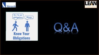 Know Your
Obligations
Hi, I’m an
obligation Wsup
 