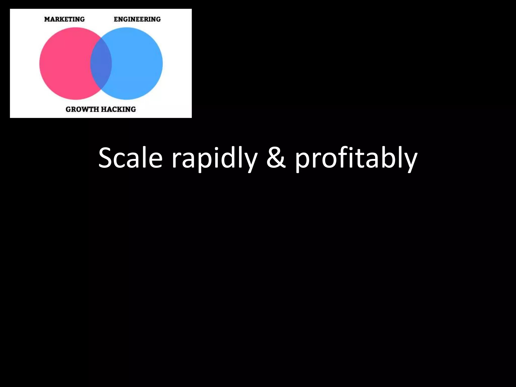 Scale rapidly & profitably 
 