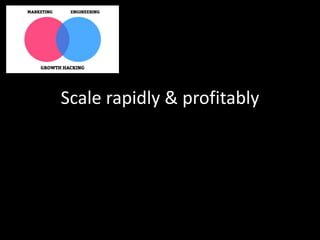 Scale rapidly & profitably 
 