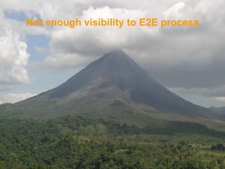 Not enough visibility to E2E process