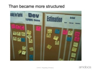 Than became more structured