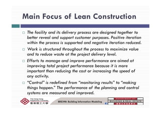 Lean construction & BIM | PDF