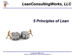 LeanConsultingWorks, LLC
Copyright © All Rights Reserved | www.LeanConsultingWorks.com
5 Principles of Lean
LeanConsultingWorks, LLC
 