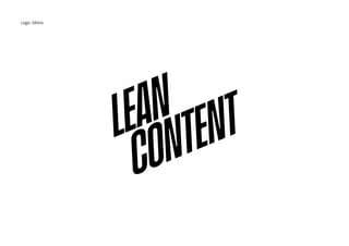 Lean Content 