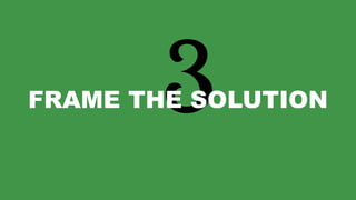 33
FRAME THE SOLUTION
 