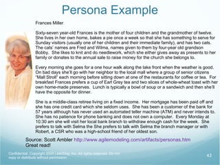 Show & Tell Mini UAT of software for Customer Developers usually drive Team gets to hear customer feedback Team “see’s the whole” of the software, stays in synch Customer can prioritize changes immediately Accountability to customer and satisfaction 