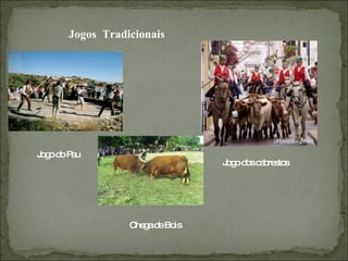 Jogos  Tradicionais Jogo do Pau Jogo dos cabrestos Chega de Bois 