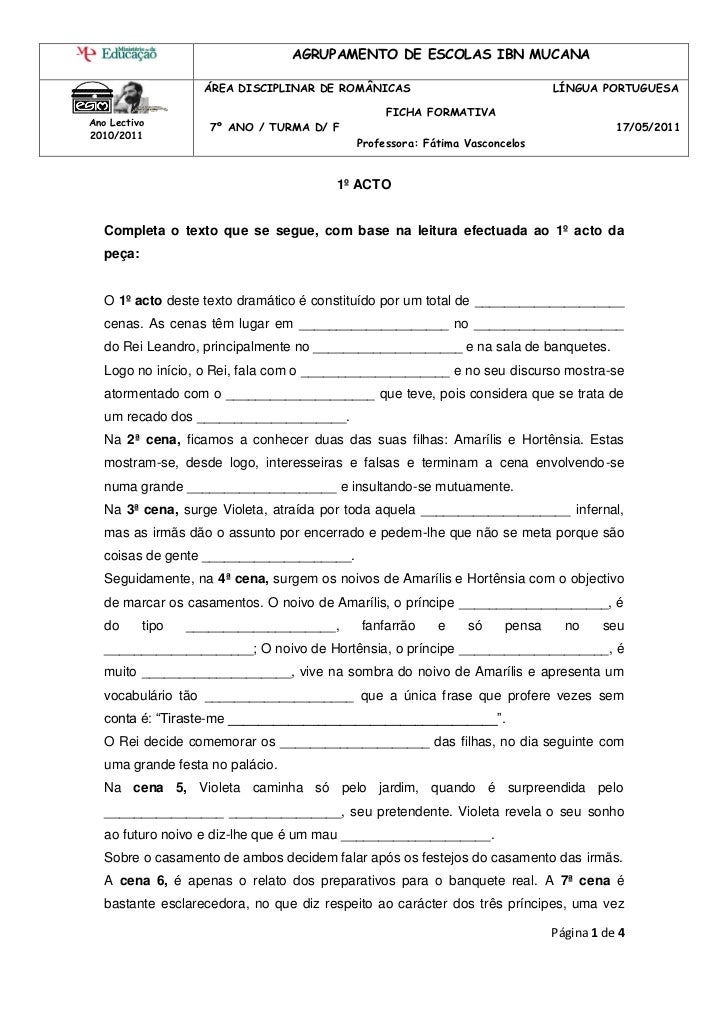 AGRUPAMENTO DE ESCOLAS IBN MUCANA                    ÁREA DISCIPLINAR DE ROMÂNICAS                            LÍNGUA PORTU...