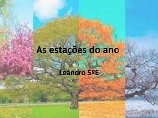 As estações do ano
Leandro 5ºE
 