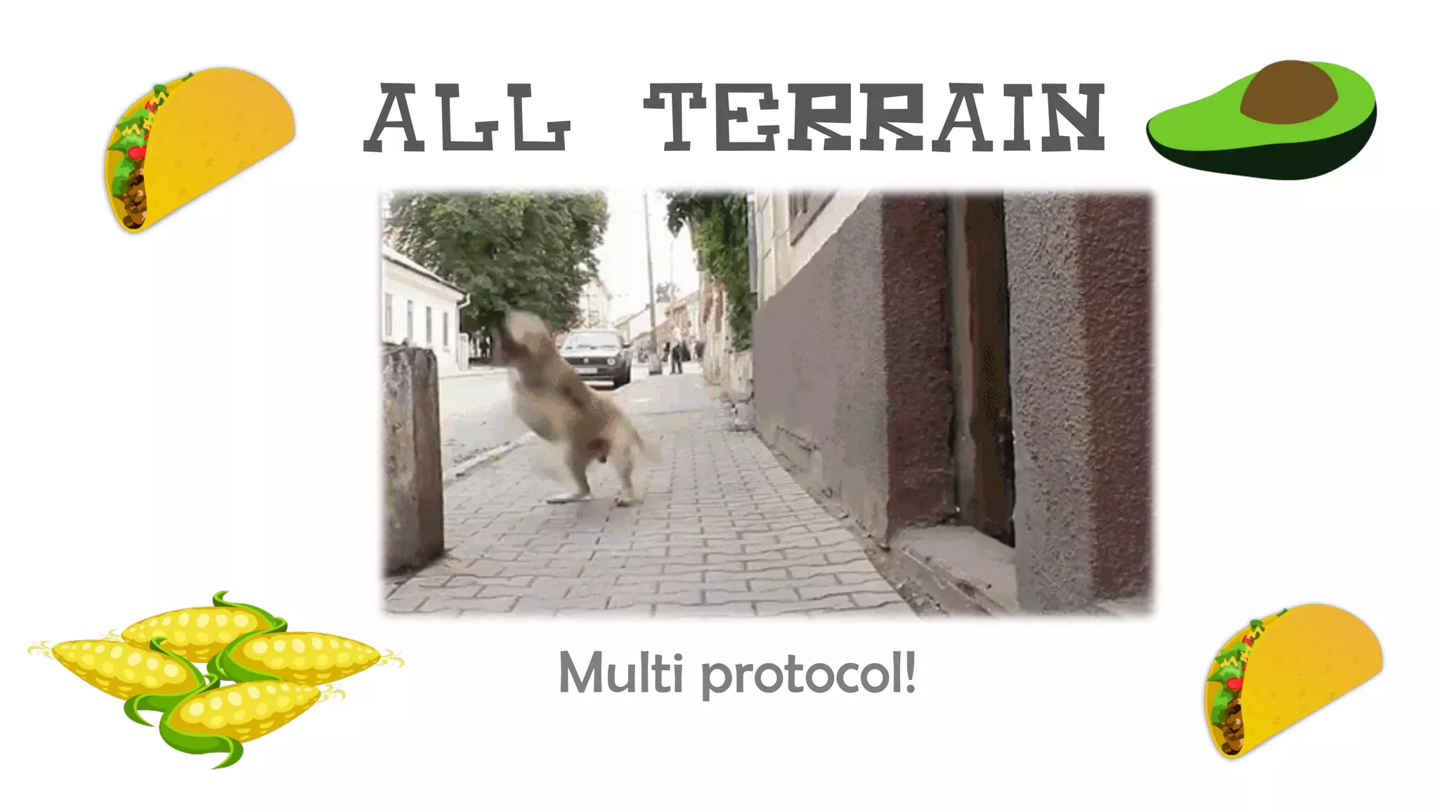All terrain
Multi protocol!
 