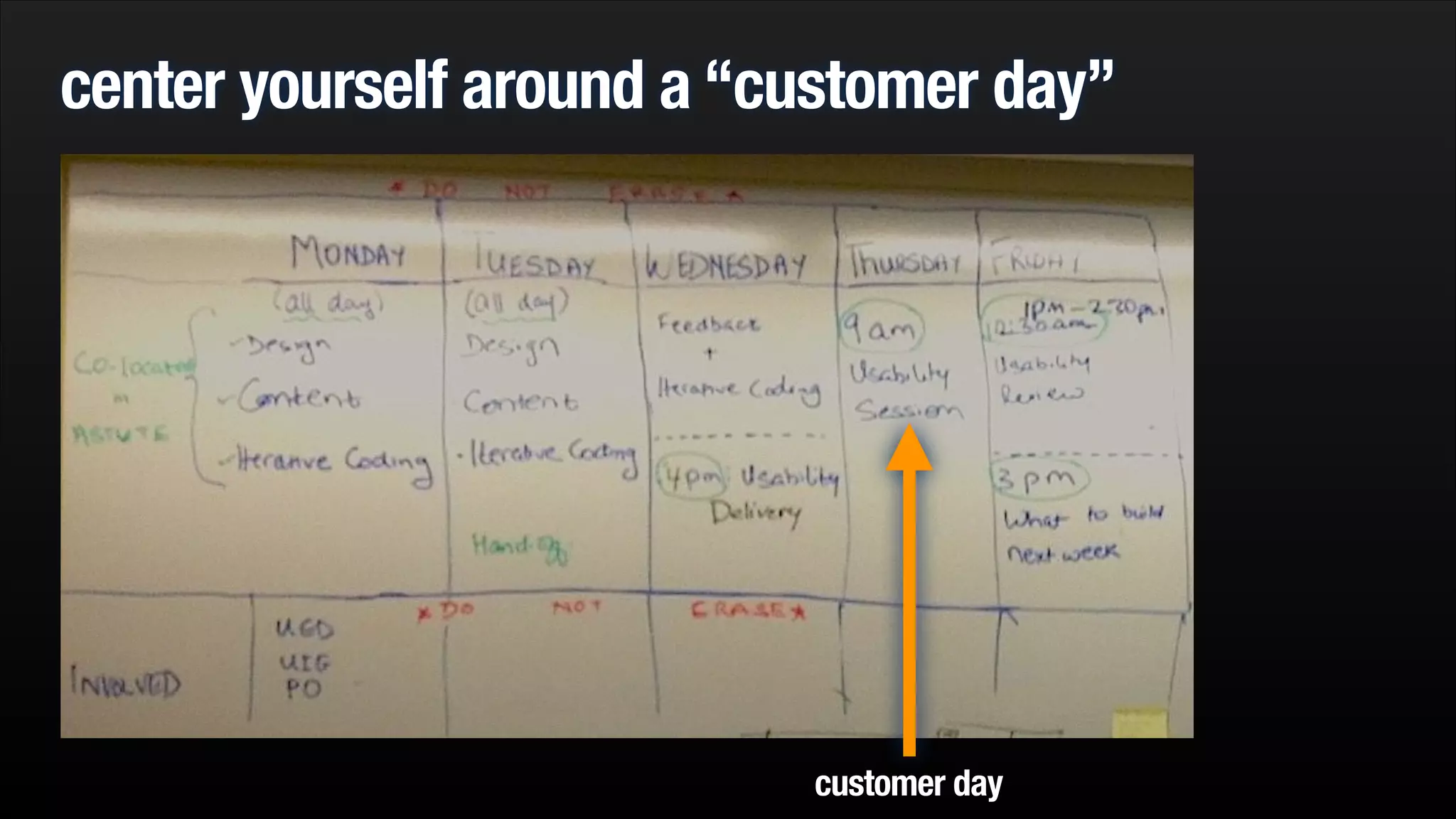 center yourself around a “customer day”

customer day

 