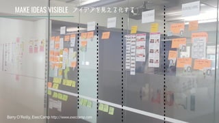 MAKE IDEAS VISIBLE
Barry O’Reilly, ExecCamp http://www.execcamp.com
アイデアを見える化する
 