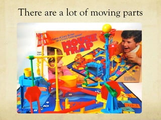 There are a lot of moving parts
 