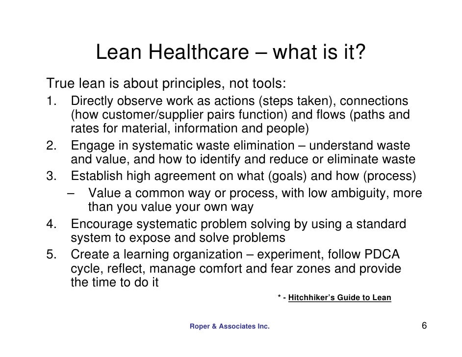 Lean Healthcare Overview