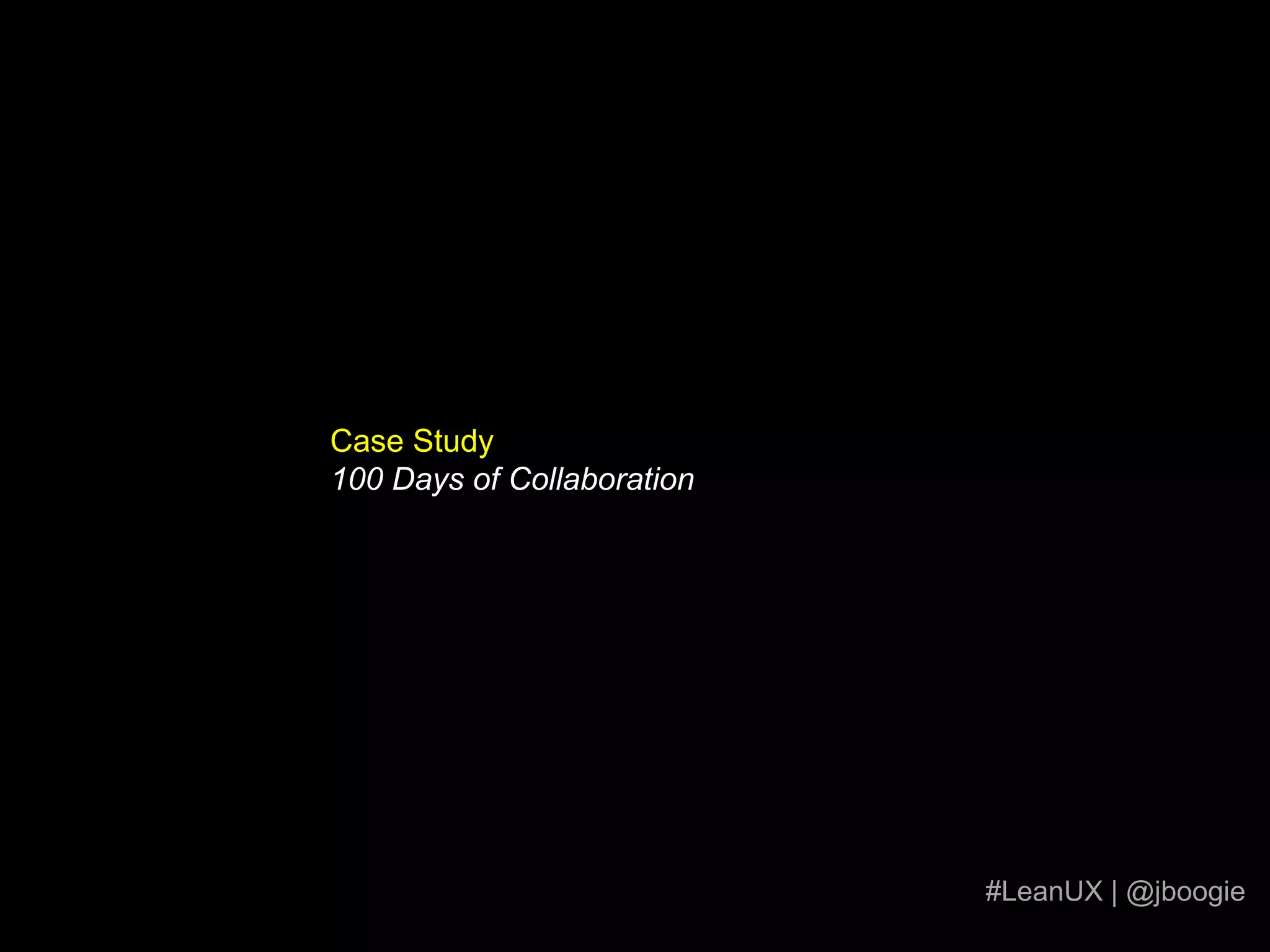 Highly experiential marketing projects will struggle.Time to ideate and create options is essential.#LeanUX | @jboogie