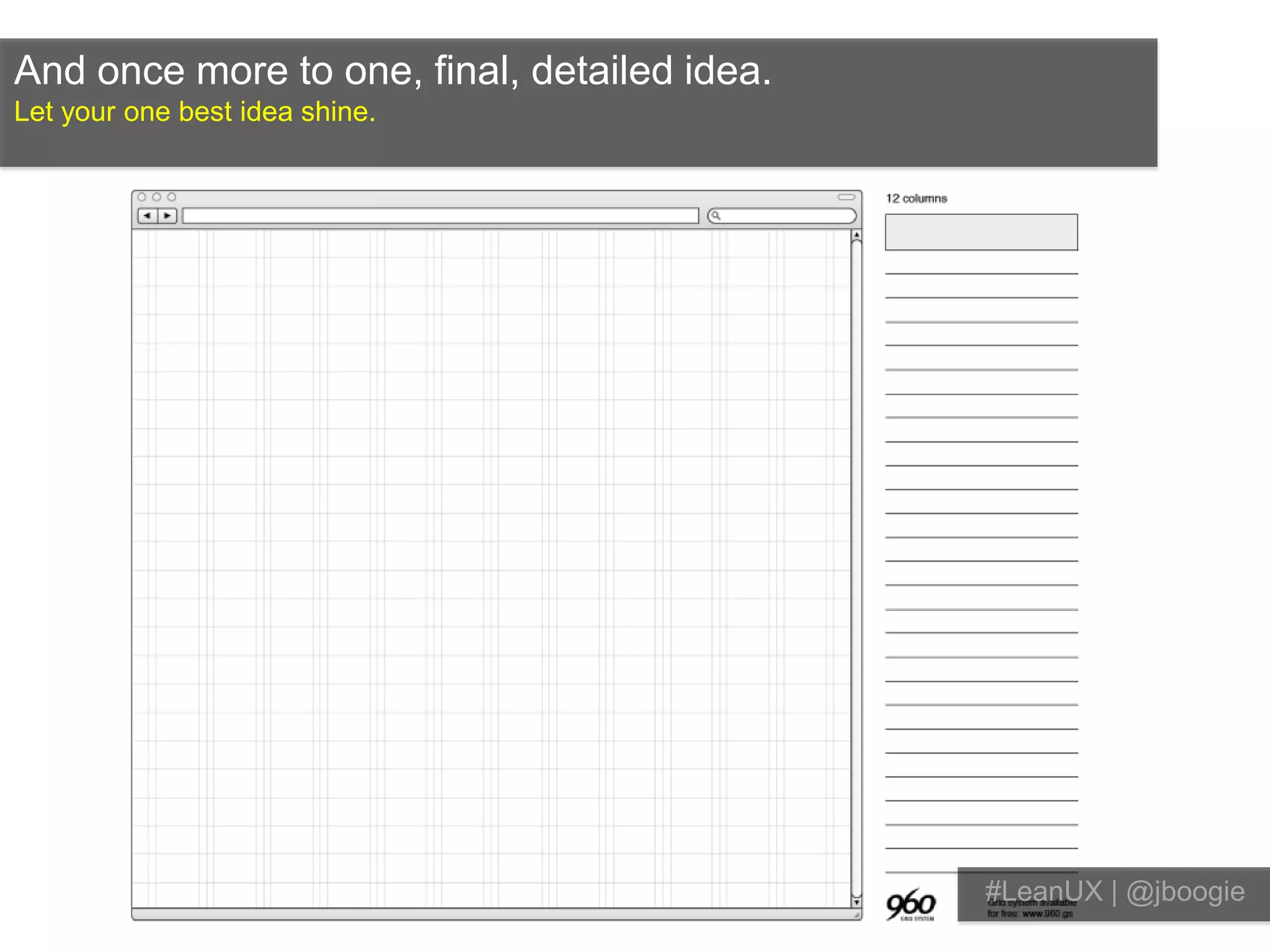 The whole execution team did in a modified “design studio.”You can also call it collaborative sketching.Design studios Cross-functional team
