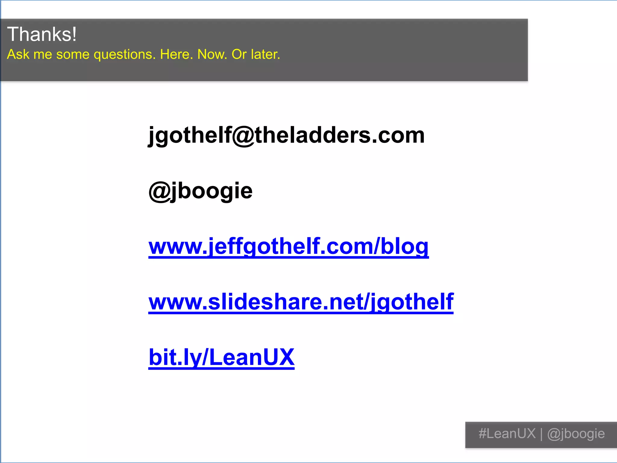  Huge headstart for UX