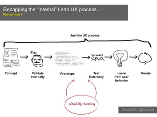 Lean UX: Getting out of the deliverables business Slide 42