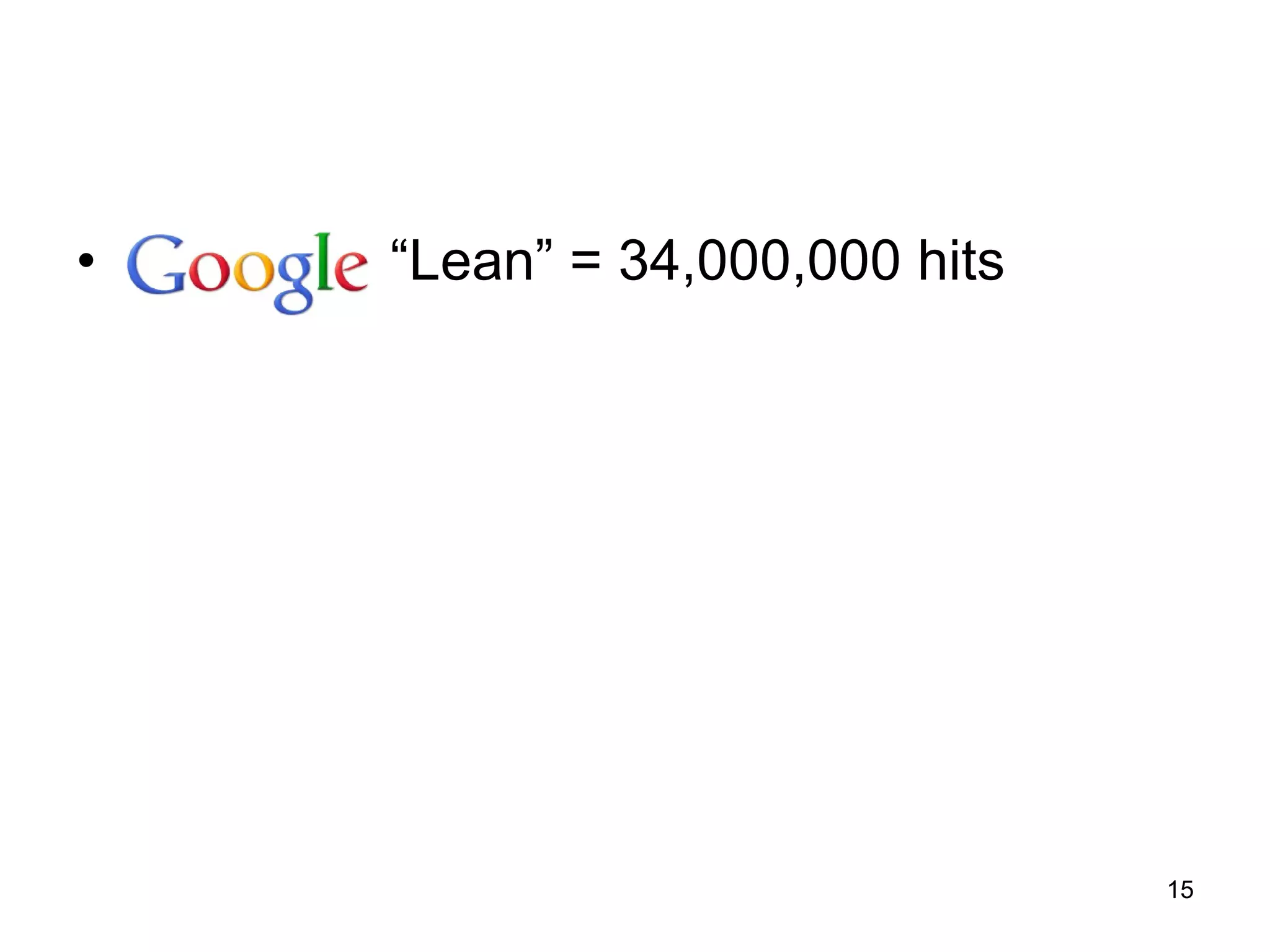 “ Lean” = 34,000,000 hits 