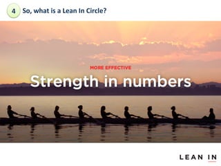 4	
  So,	
 what	
 is	
 a	
 Lean	
 In	
 Circle?	
 	
 

 