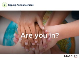 5	
  Sign	
 up	
 Announcement	
 

 