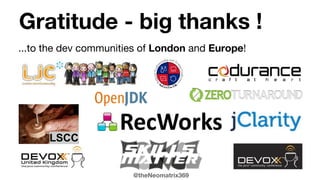 @theNeomatrix369
Summary
● Personal story
● Various methods & techniques: processes
● Strategies (checklists)
● Inventions & observations: continuous inspection (local first) & katas
● Discoveries and Realisations
● (My) conclusion
 