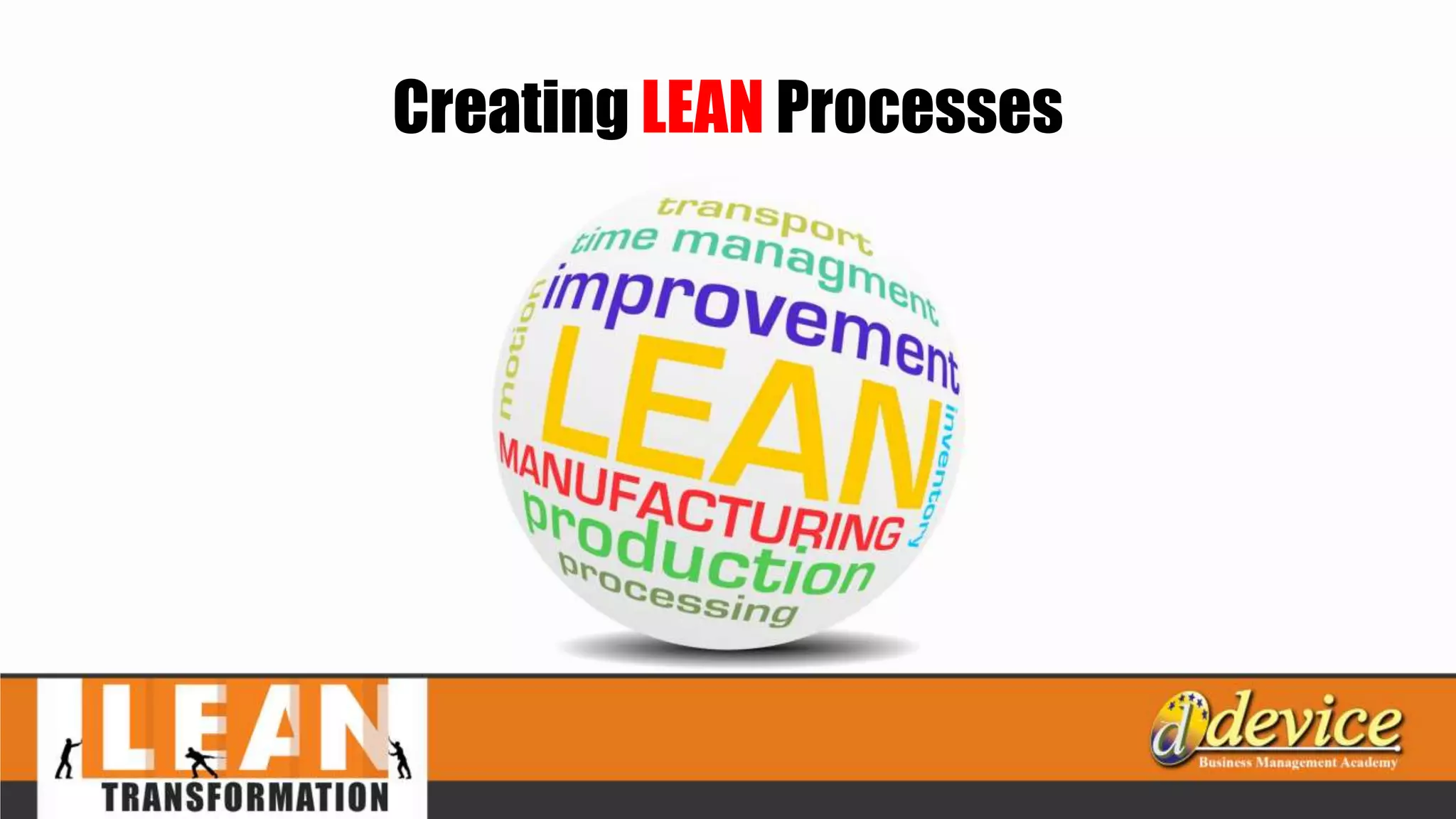 Creating LEAN Processes
 