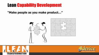 Lean Capability Development
“Make people as you make product…”
 