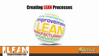Creating LEAN Processes
 