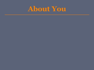 About You
 