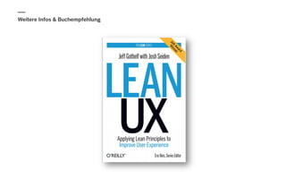 Lean Innovation Workshop - Lean UX Prototyping at StartupCon 2015
