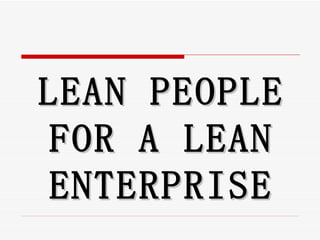Lean Persoon Lean Introduction | PPT