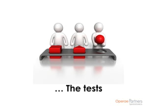 … The tests
 