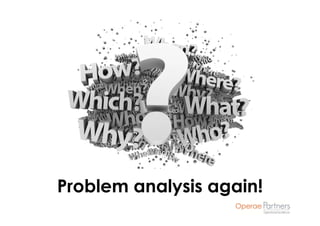 Problem analysis again!
 