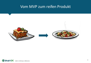 Vom MVP	zum reifen Produkt
4Quelle:	In	Anlehnung an:	@benorama
 