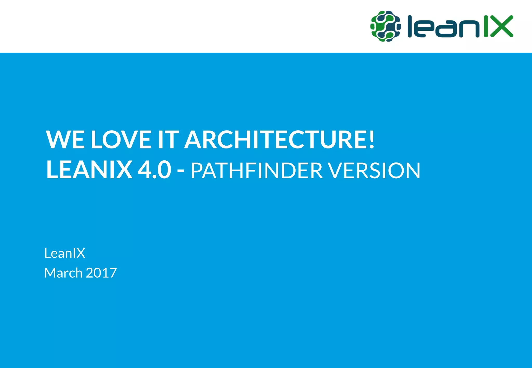 LeanIX introduction_pathfinder_v2 | PDF | Computer Software and ...