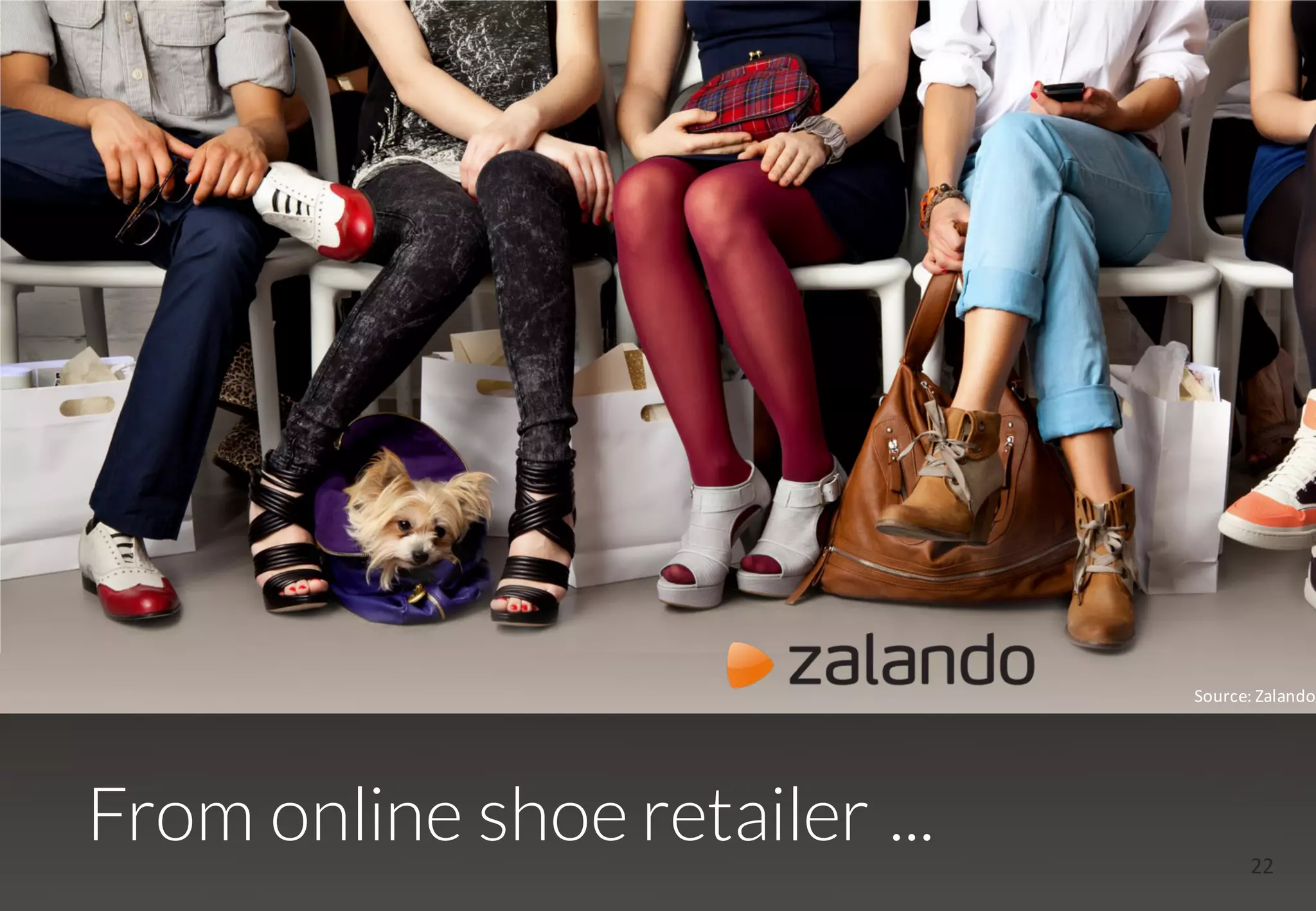 22
From online shoe retailer ...
Source:	Zalando
 