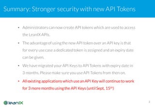 LeanIX New API Tokens | PDF | Internet | Computing