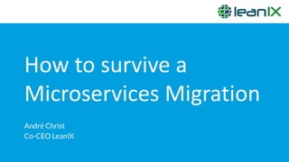 How to survive a
Microservices Migration
André Christ
Co-CEO LeanIX
 