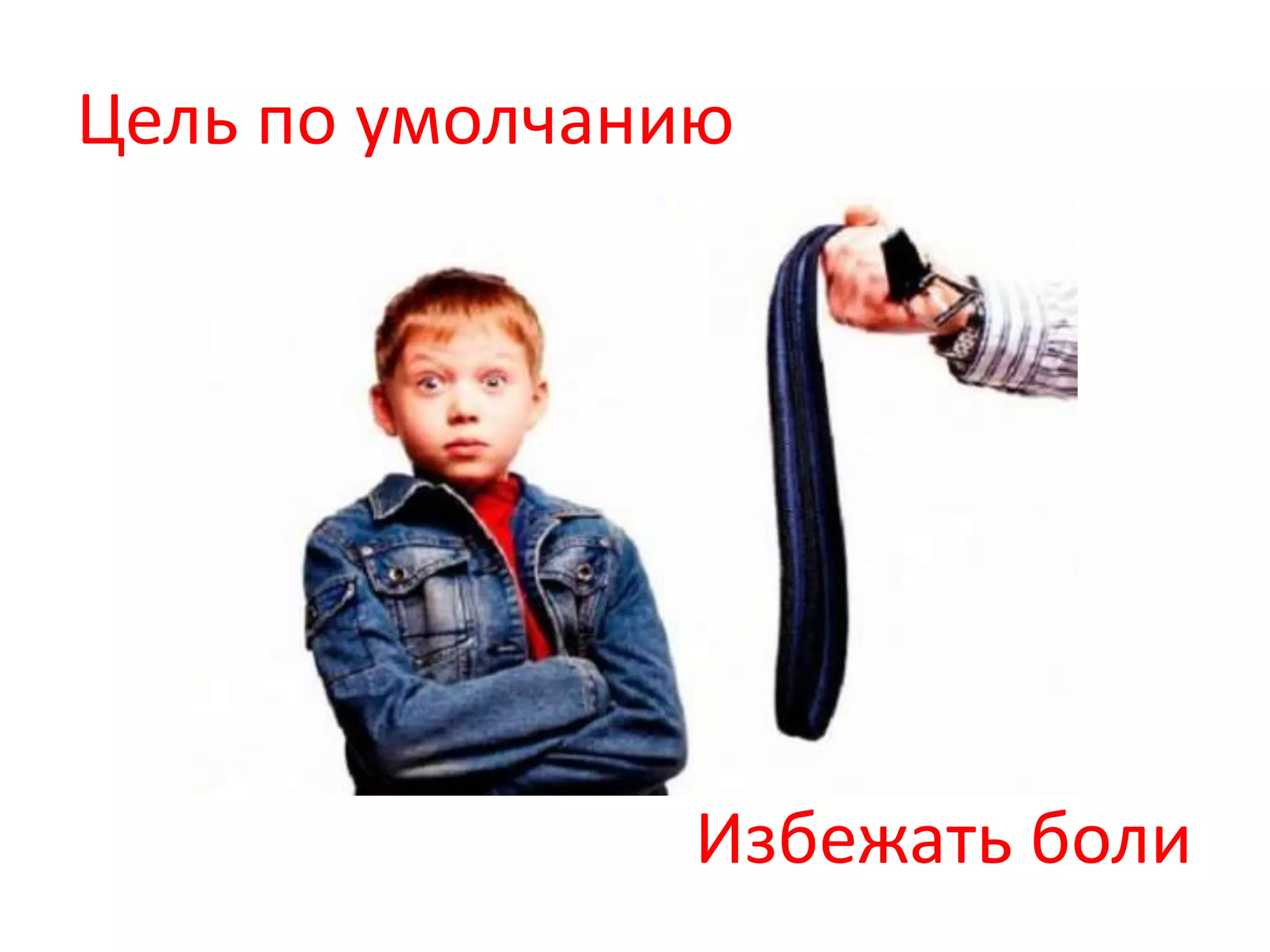 Цель по умолчанию




               Избежать боли
 