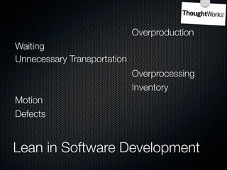 Controlling Kanban




Lean in Software Development
 