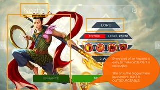 Every part of an Ancient is
easy to make WITHOUT a
developer.
The art is the biggest time
investment, but it is
OUTSOURCEABLE.
 