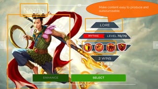 Make content easy to produce and
outsourceable.
 