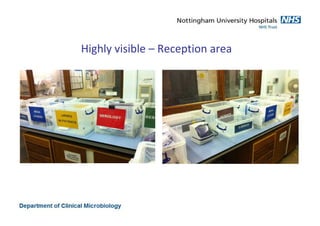 Highly visible – Reception area
 