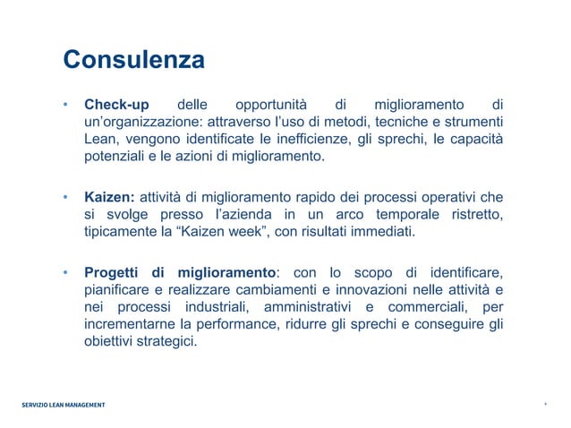 Lean management Assolombarda Servizi | PPT
