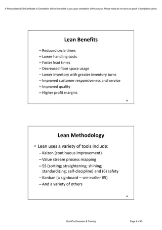 Lean Manufacturing - How Do Lean Manufacturing Strategies Affect Profitability?