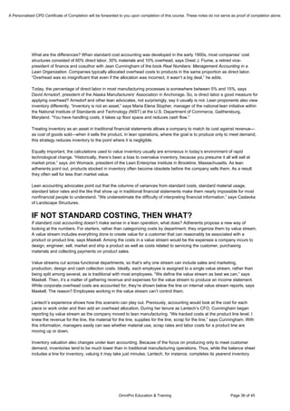 Lean Manufacturing - How Do Lean Manufacturing Strategies Affect Profitability?