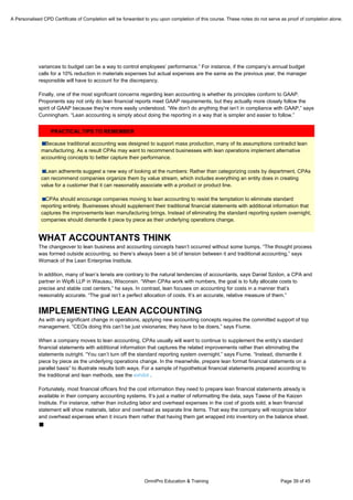 Lean Manufacturing - How Do Lean Manufacturing Strategies Affect Profitability?