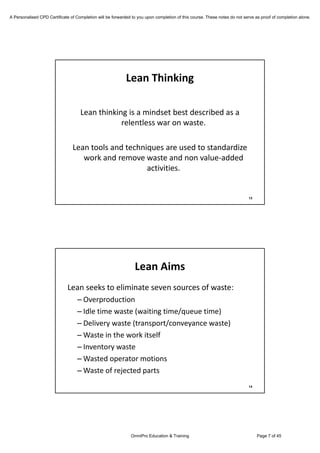 Lean Manufacturing - How Do Lean Manufacturing Strategies Affect Profitability?