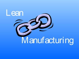 Lean


   Manufacturing
 